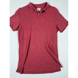 J.Crew Men's Medium Red 100% Cotton Polo Shirt